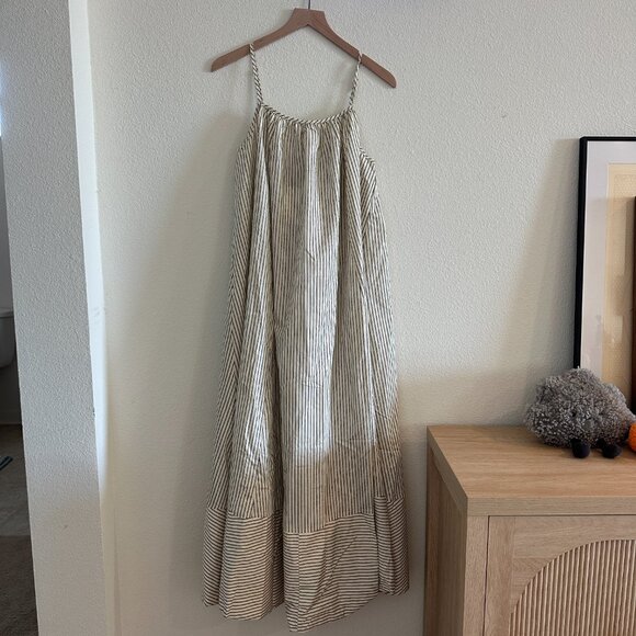 PALMA CREAM SILK BLEND MIDI DRESS, size US 2 (XS) - Picture 2 of 7